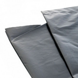 Film plastique de protection 6 m x 30 m. Haute résistance, Grande largeur, Opaque, Noir (1 rouleau)