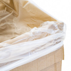 Sac fond de caisse de taille utile maxi 590 x 395 x 300 mm, carton A9, A10, A11, Transparent, Apte à l'alimentaire (x1000)