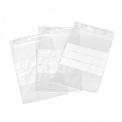 Sachet plastique zip transparent 12cm x 18cm (Lot de 100)