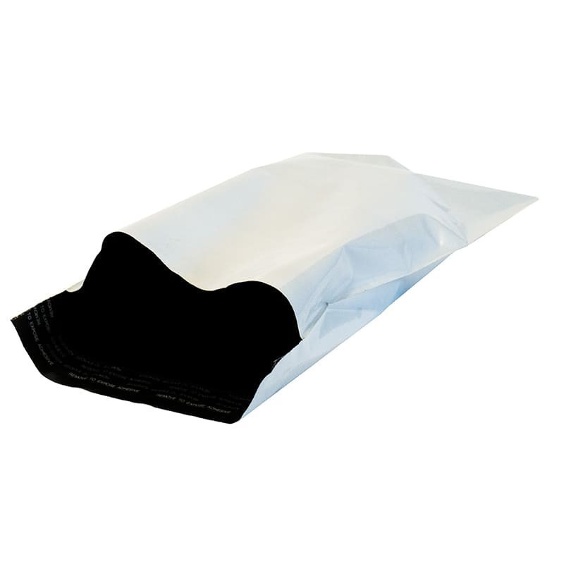 Enveloppes plastiques blanches opaques personnalisées 1 à 3 couleurs