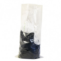 SANY Sacs poubelles 50 L Noirs Rouleaux Lien coulissant Lot de 100 Sacs 50l  Anti Fuite Transport et Fermeture Faciles Poignée165