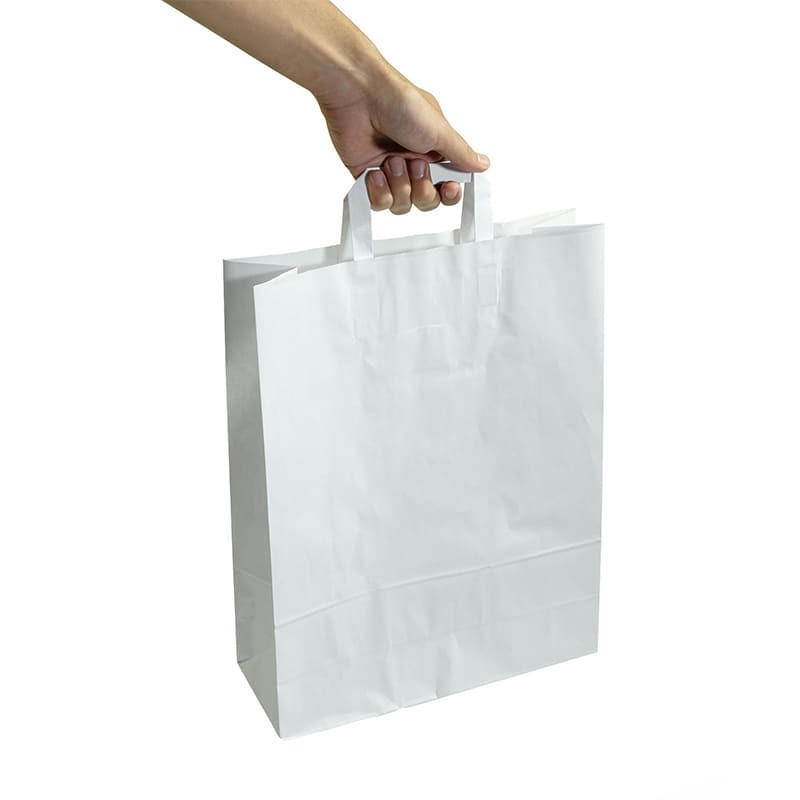 Sac kraft poignée plate : le sac d'emballage parfait pour vos clients